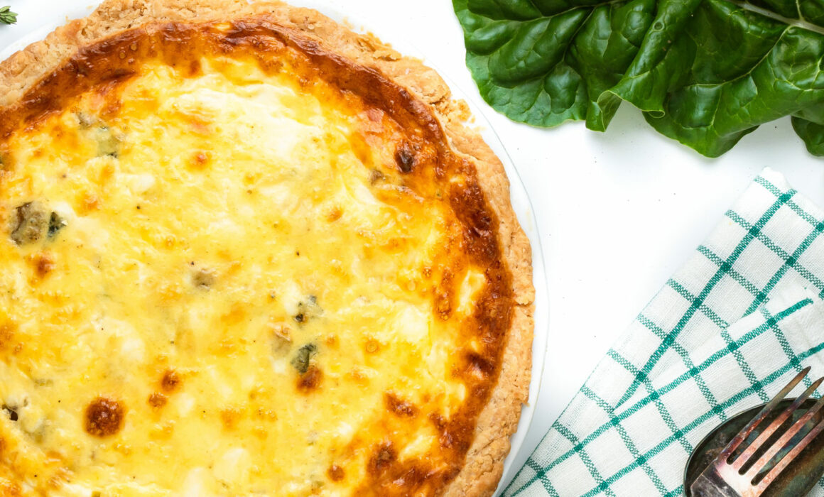 Oregon crab quiche with Cristom Rosé of Pinot noir